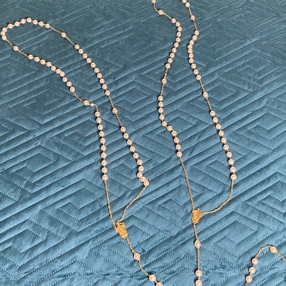 Ornate Wedding Lasso Pearls Gold - Picture 7 of 7